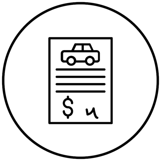 El icono del vector de préstamo automático se puede utilizar para el conjunto de iconos de préstamo