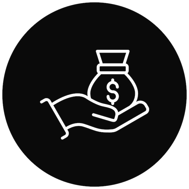 El icono del vector de préstamos personales se puede utilizar para el conjunto de iconos de préstamos