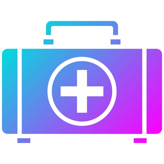 El icono del vector de primeros auxilios se puede utilizar para el conjunto de iconos de gestión de riesgos