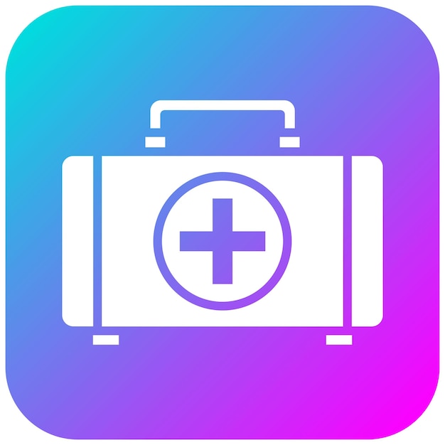 El icono del vector de primeros auxilios se puede utilizar para el conjunto de iconos de gestión de riesgos