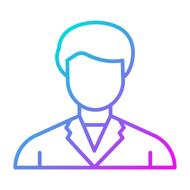 El icono del vector principal se puede utilizar para el conjunto de iconos de aprendizaje