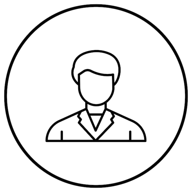 El icono del vector principal se puede utilizar para el conjunto de iconos de aprendizaje