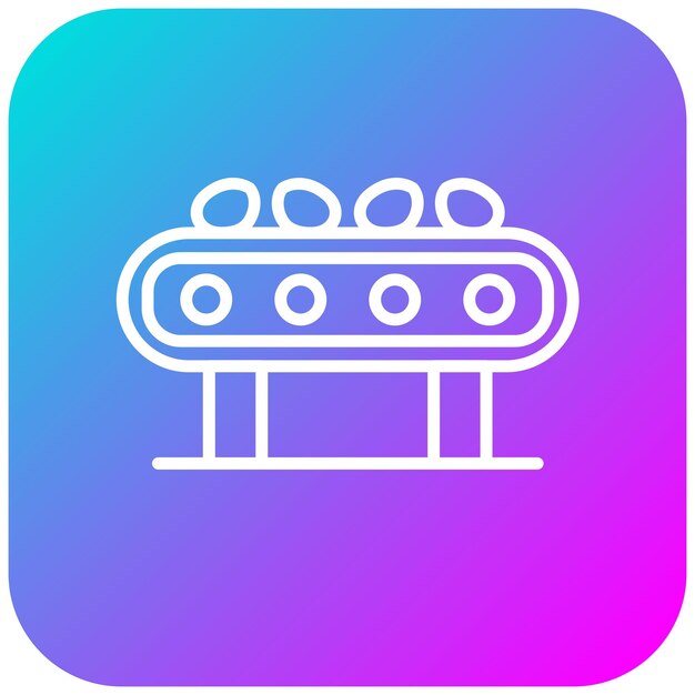 El icono del vector de producción en masa se puede utilizar para el conjunto de iconos de producción en massa