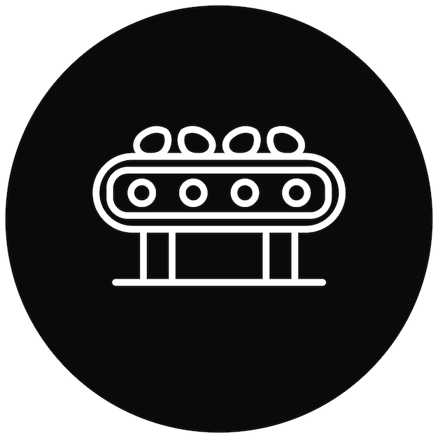 El icono del vector de producción en masa se puede utilizar para el conjunto de iconos de producción en massa