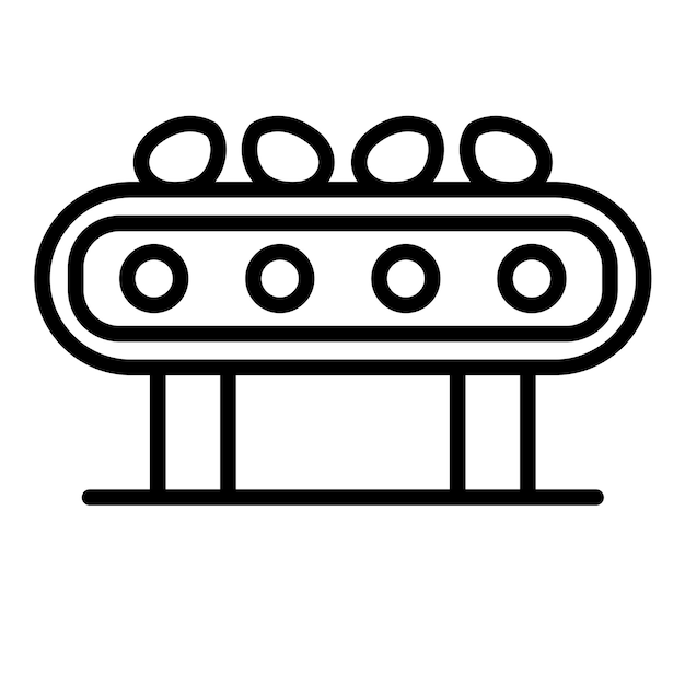 El icono del vector de producción en masa se puede utilizar para el conjunto de iconos de producción en massa