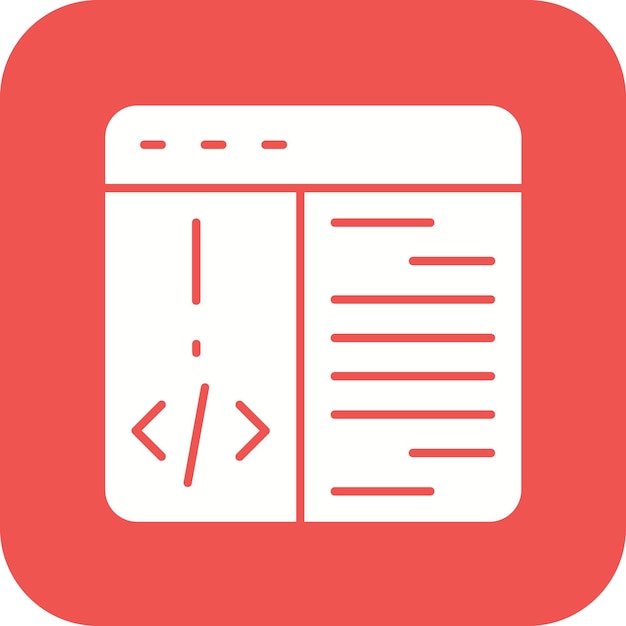 El icono del vector de programación se puede utilizar para el conjunto de iconos de análisis de datos