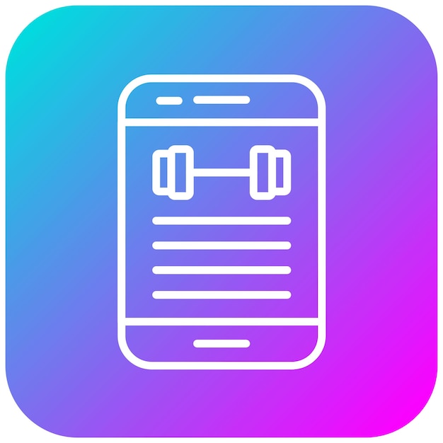 El icono del vector de progreso de entrenamiento se puede usar para el conjunto de iconos de la aplicación de entrenamiento