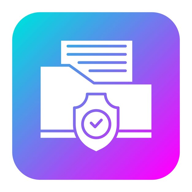 El icono del vector de protección de archivos se puede utilizar para el conjunto de iconos de codificación y desarrollo