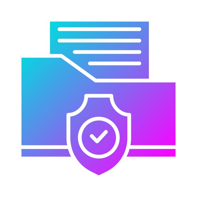 El icono del vector de protección de archivos se puede utilizar para el conjunto de iconos de codificación y desarrollo