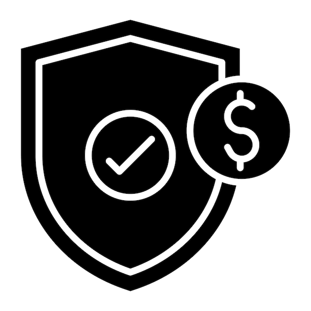 El icono del vector de protección empresarial se puede utilizar para el conjunto de iconos de negocios y finanzas