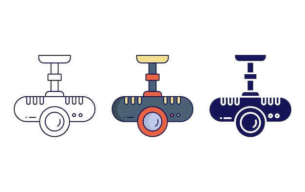 Icono de vector de proyector