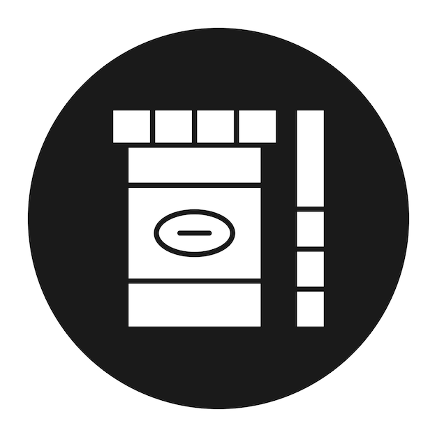 El icono del vector de la prueba de orina se puede utilizar para el conjunto de iconos de control de salud