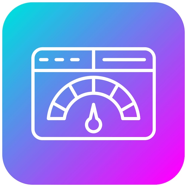 El icono del vector de prueba de rendimiento se puede utilizar para el conjunto de iconos de garantía de calidad