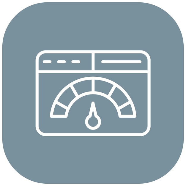 El icono del vector de prueba de rendimiento se puede utilizar para el conjunto de iconos de garantía de calidad