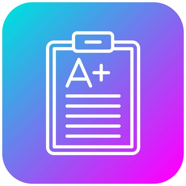 El icono del vector de prueba de resultados se puede utilizar para el conjunto de iconos de garantía de calidad