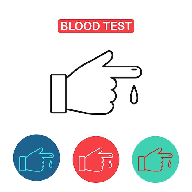 Icono de Vector de prueba de sangre