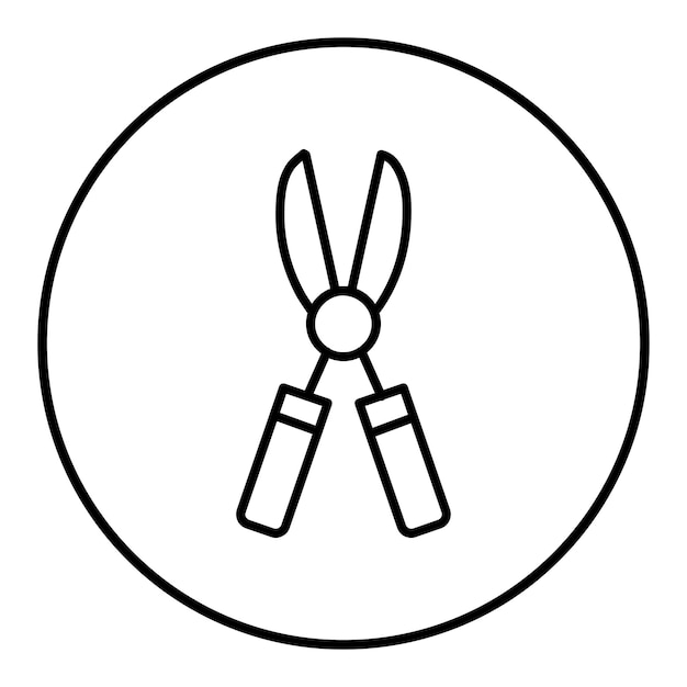 El icono del vector Pruner se puede usar para el conjunto de iconos de primavera