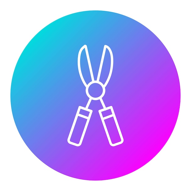 El icono del vector Pruner se puede usar para el conjunto de iconos de primavera