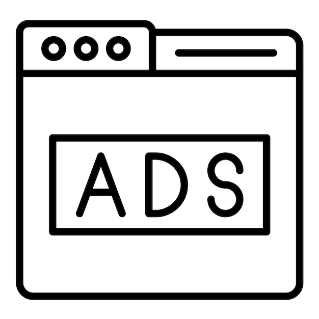 El icono del vector de publicidad se puede utilizar para el conjunto de iconos de negocios y recursos humanos