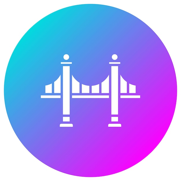 El icono del vector de puente se puede usar para el conjunto de iconos de la aldea