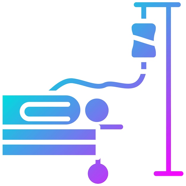 El icono del vector del puerto de quimioterapia se puede utilizar para el conjunto de iconos de quimioterapia