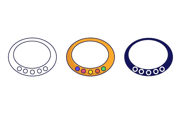 Icono de vector de pulsera