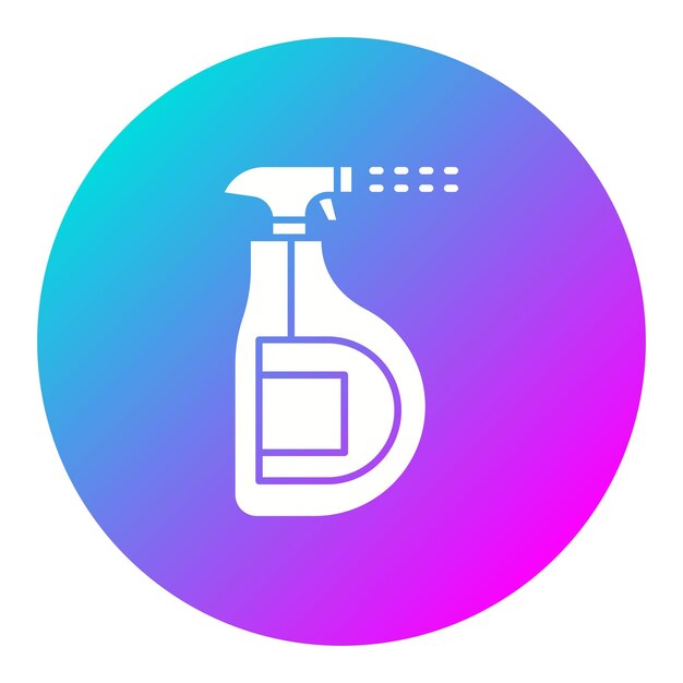 El icono del vector de pulverización de limpieza se puede utilizar para el conjunto de iconos de la rutina de higiene