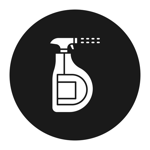El icono del vector de pulverización de limpieza se puede utilizar para el conjunto de iconos de la rutina de higiene
