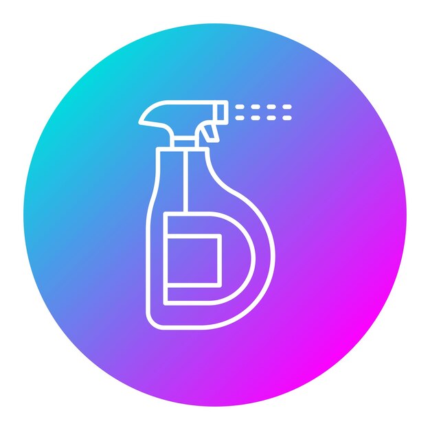 El icono del vector de pulverización de limpieza se puede utilizar para el conjunto de iconos de la rutina de higiene
