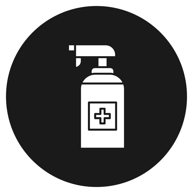 El icono del vector de pulverización médica se puede utilizar para el conjunto de iconos de farmacia