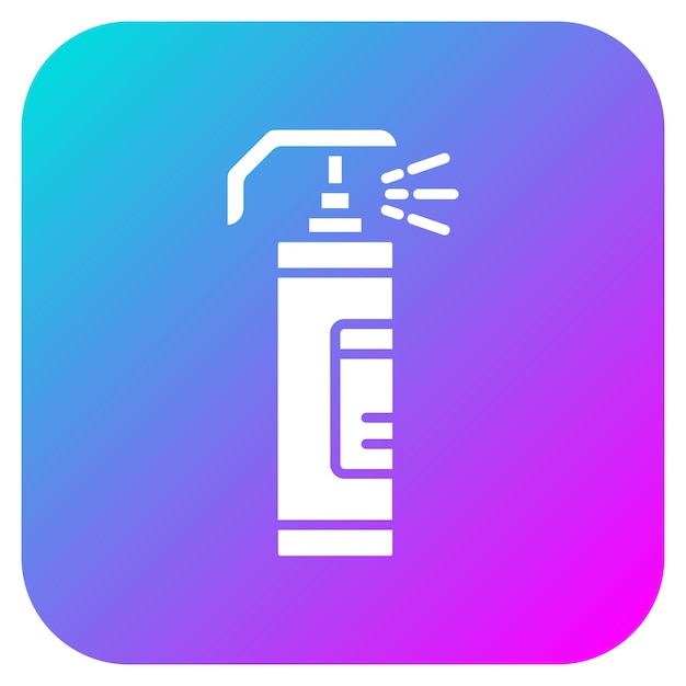El icono del vector de pulverización de pimienta se puede usar para el conjunto de iconos de protección y seguridad
