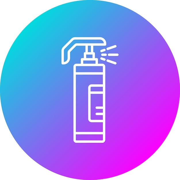 El icono del vector de pulverización de pimienta se puede usar para el conjunto de iconos de protección y seguridad