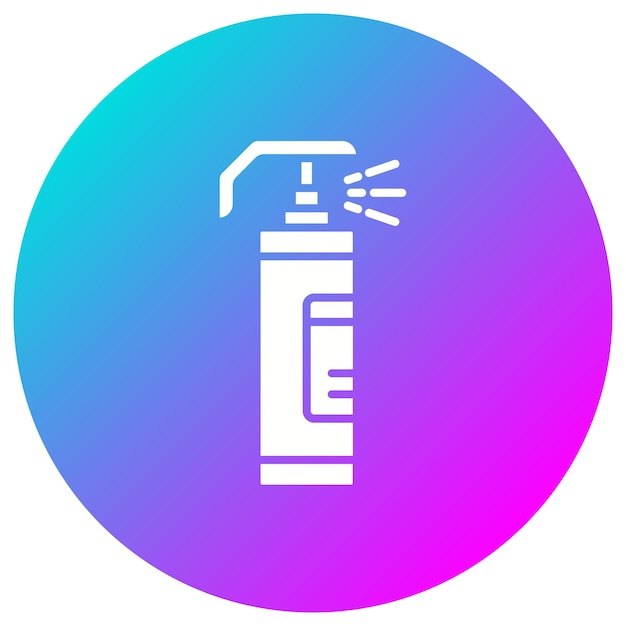 El icono del vector de pulverización de pimienta se puede usar para el conjunto de iconos de protección y seguridad