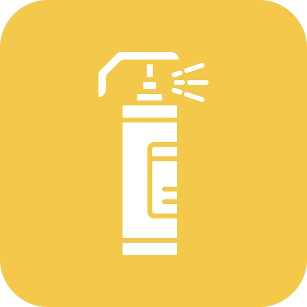 El icono del vector de pulverización de pimienta se puede usar para el conjunto de iconos de protección y seguridad