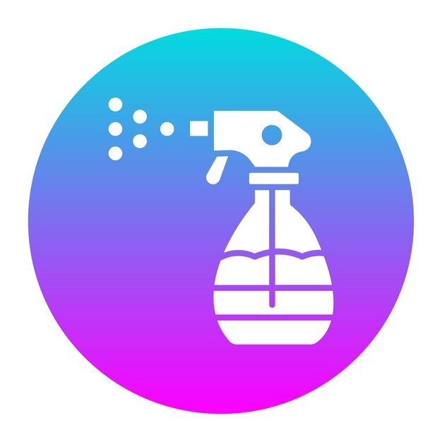 El icono del vector de pulverización se puede usar para el icono de la lavandería