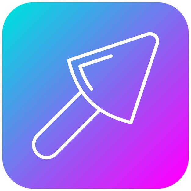 El icono del vector de la punta se puede usar para el conjunto de iconos de tiro con arco