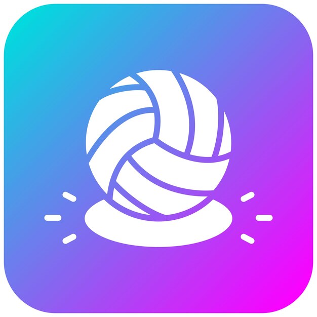 El icono del vector de puntos se puede usar para el conjunto de iconos de voleibol