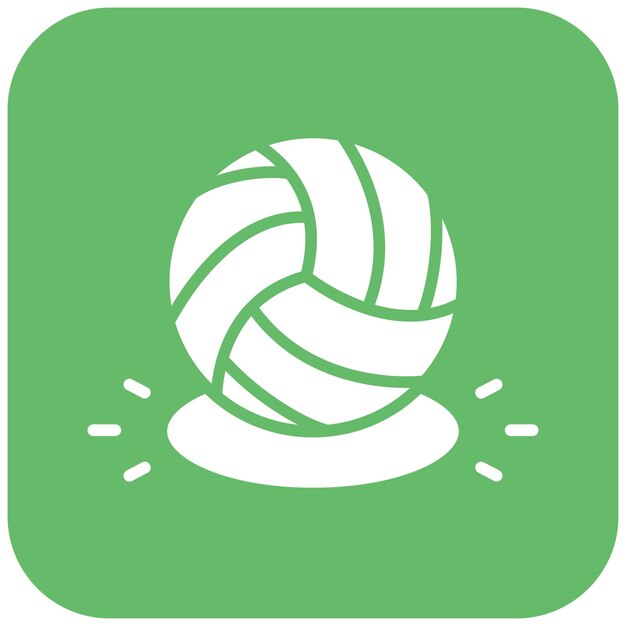 El icono del vector de puntos se puede usar para el conjunto de iconos de voleibol