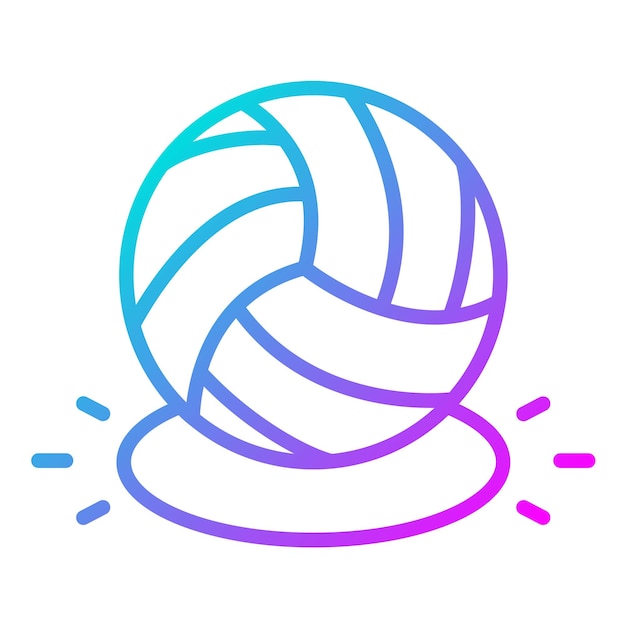 El icono del vector de puntos se puede usar para el conjunto de iconos de voleibol