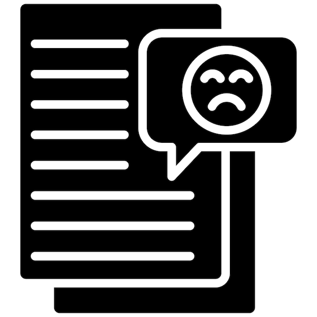 El icono del vector de quejas se puede utilizar para el conjunto de iconos de contacto con nosotros