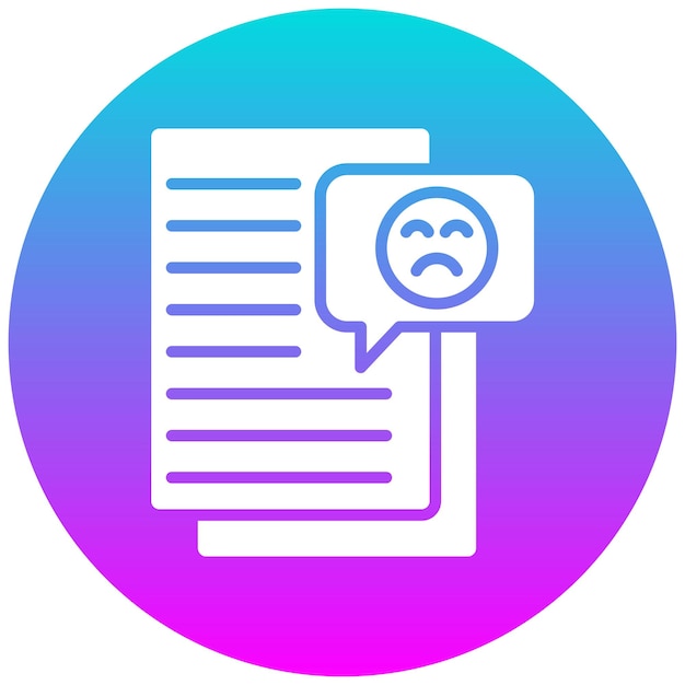 El icono del vector de quejas se puede utilizar para el conjunto de iconos de contacto con nosotros