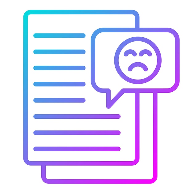 El icono del vector de quejas se puede utilizar para el conjunto de iconos de contacto con nosotros