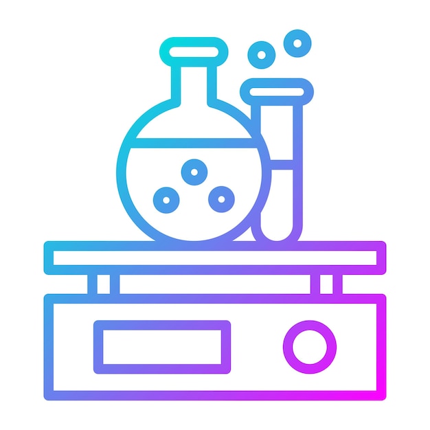 El icono del vector químico de escala se puede utilizar para el conjunto de iconos de química