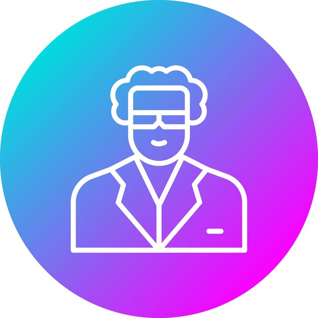 El icono del vector químico se puede utilizar para el conjunto de iconos de química