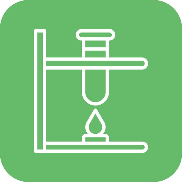 El icono del vector químico de quema se puede utilizar para el conjunto de iconos de química