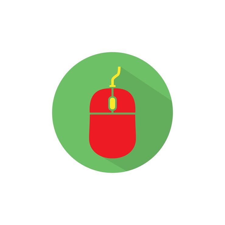 Vector icono de vector de ratón de computadora