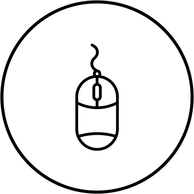 El icono del vector del ratón se puede utilizar para el conjunto de iconos de comunicaciones