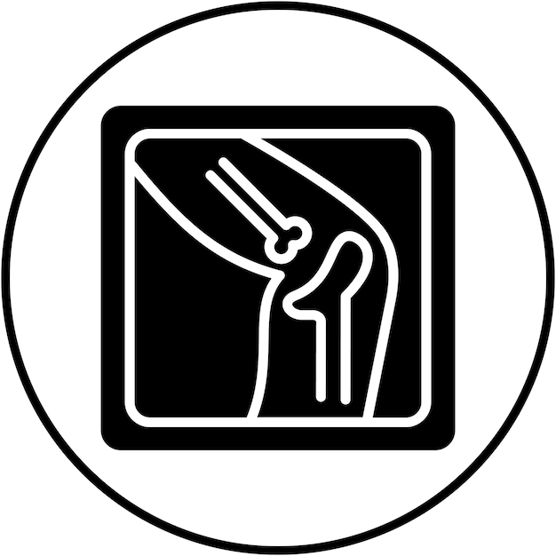 El icono del vector de rayos X se puede utilizar para el conjunto de iconos de Medicina I