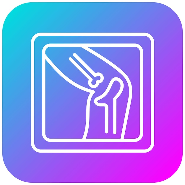 El icono del vector de rayos X se puede utilizar para el conjunto de iconos de Medicina I