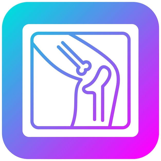 El icono del vector de rayos X se puede utilizar para el conjunto de iconos de Medicina I
